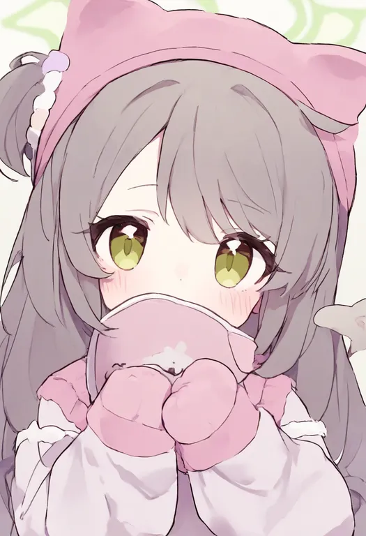 masterpiece, best quality, general, cat hat, 1girl, solo, upper body, simple background — by k3scat, made with ComfyUI