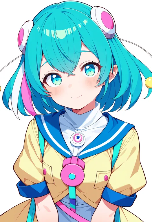 masterpiece, best quality, score_7, safe, hagoromo lala, solo, upper body, simple background — by k3scat, made with ComfyUI