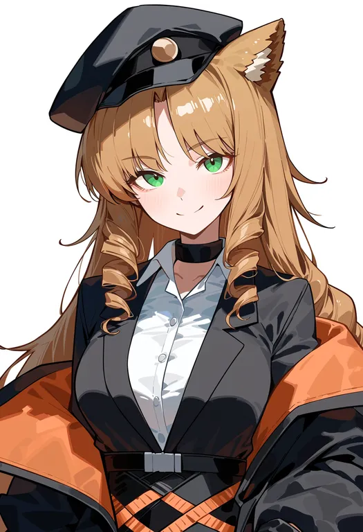masterpiece, best quality, score_7, safe, swire (arknights), arknights, solo, upper body, simple background — by k3scat, made with ComfyUI