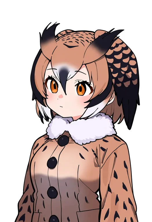 masterpiece, best quality, newest, absurdres, highres, safe, eurasian_eagle_owl_(kemono_friends), kemono_friends, solo… — by k3scat, made with ComfyUI