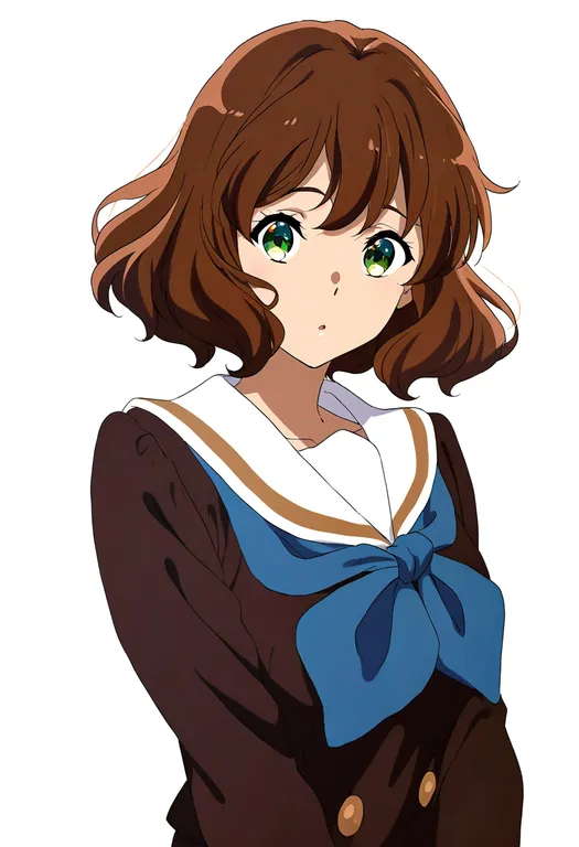 masterpiece, best quality, newest, absurdres, highres, safe, kitauji_high_school_uniform, 1girl, solo, simple_background — by k3scat, made with ComfyUI