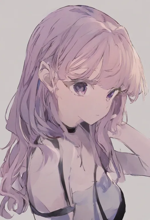 masterpiece, best quality, general, strap gap, 1girl, solo, simple background — by k3scat, made with ComfyUI