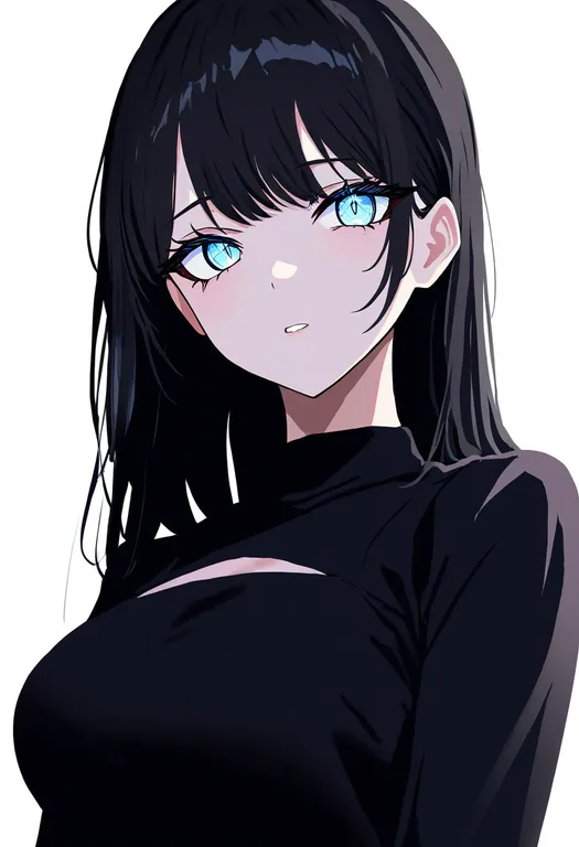 masterpiece, best quality, newest, absurdres, highres, safe, cutout_eyelashes, 1girl, solo, simple_background — by k3scat, made with ComfyUI