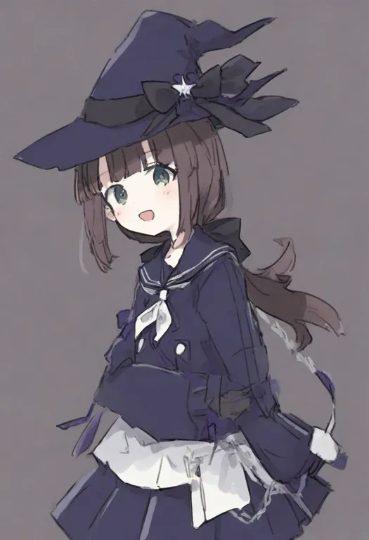 masterpiece, best quality, general, oounabara to wadanohara, solo, simple background — by k3scat, made with ComfyUI