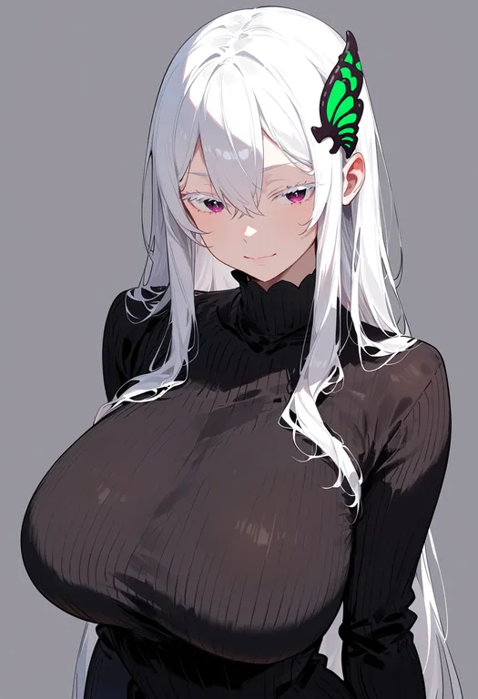 masterpiece, best quality, score_7, safe, echidna (re:zero), solo, upper body, simple background — by k3scat, made with ComfyUI