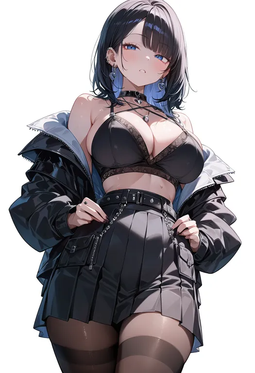 masterpiece, best quality, score_7, safe, pixiv cat kingdom, solo, simple background — by k3scat, made with ComfyUI