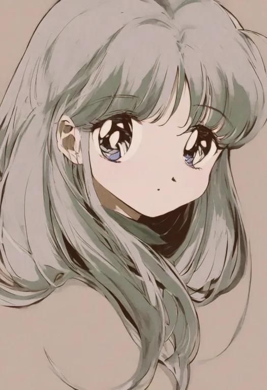 masterpiece, best quality, general, retro artstyle, 1girl, solo, simple background — by k3scat, made with ComfyUI