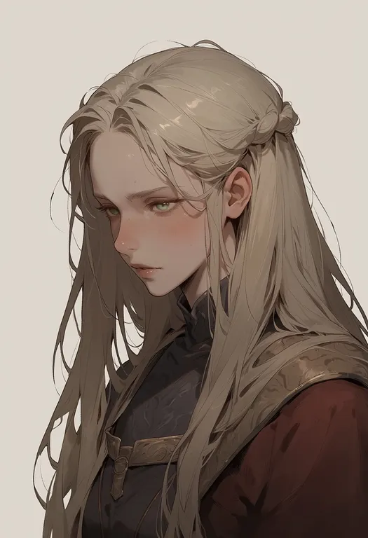 masterpiece, best quality, score_7, safe, recluse (elden ring), elden ring, solo, upper body, simple background — by k3scat, made with ComfyUI