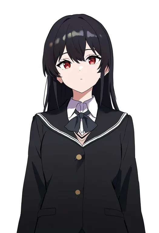 masterpiece, best quality, newest, absurdres, highres, safe, kibito_high_school_uniform, 1girl, solo, simple_background — by k3scat, made with ComfyUI