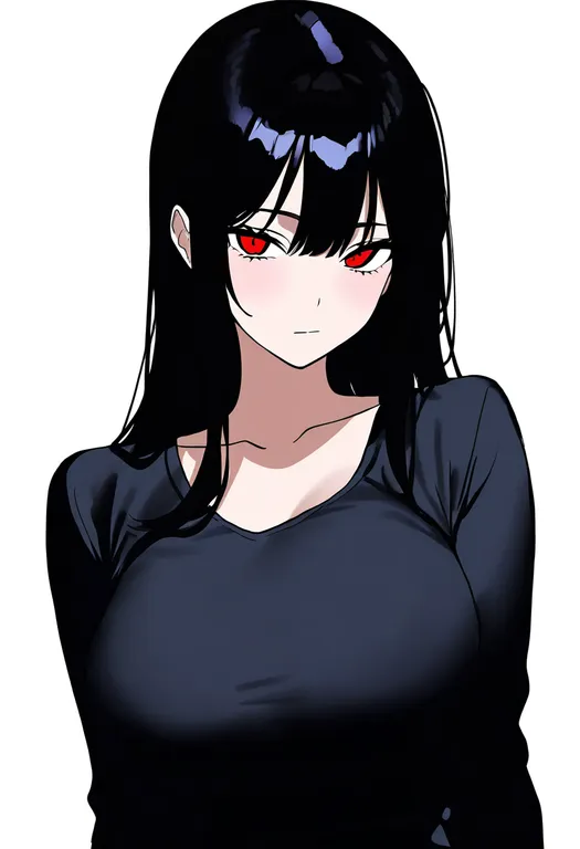 masterpiece, best quality, newest, absurdres, highres, safe, pov_breasts, 1girl, solo, simple_background — by k3scat, made with ComfyUI