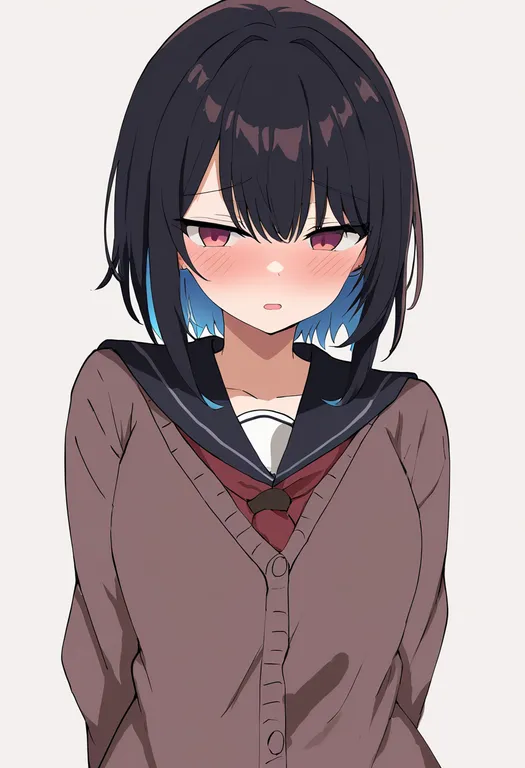 masterpiece, best quality, newest, absurdres, highres, safe, uncommon_stimulation, 1girl, solo, simple_background — by k3scat, made with ComfyUI