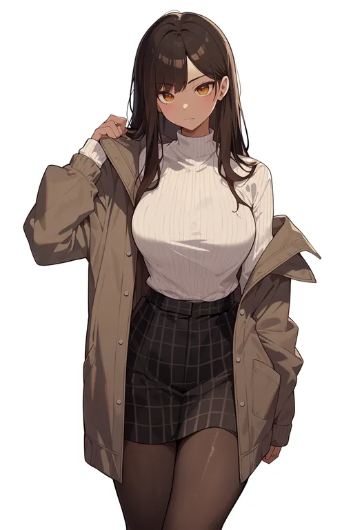masterpiece, best quality, score_7, safe, golden sun: dark dawn, solo, simple background — by k3scat, made with ComfyUI