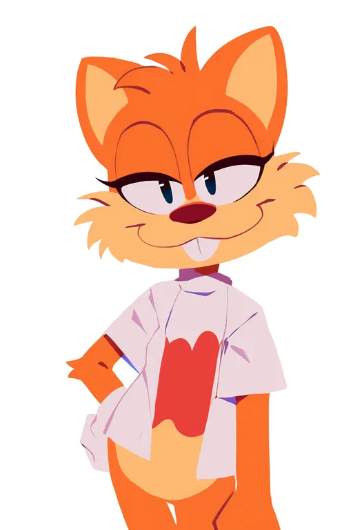 masterpiece, best quality, newest, absurdres, highres, safe, bubsy, solo, simple_background — by k3scat, made with ComfyUI