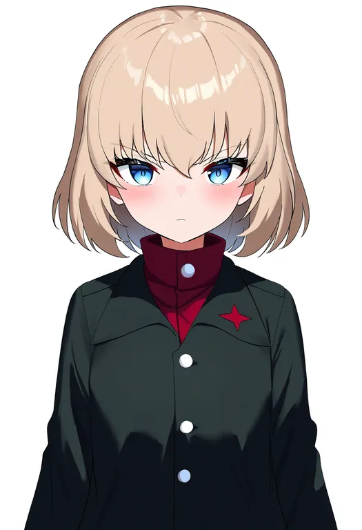 masterpiece, best quality, newest, absurdres, highres, safe, katyusha_(girls_und_panzer), girls_und_panzer, solo… — by k3scat, made with ComfyUI