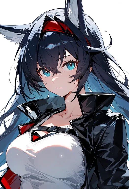 masterpiece, best quality, score_7, safe, blaze (arknights), arknights, solo, upper body, simple background — by k3scat, made with ComfyUI