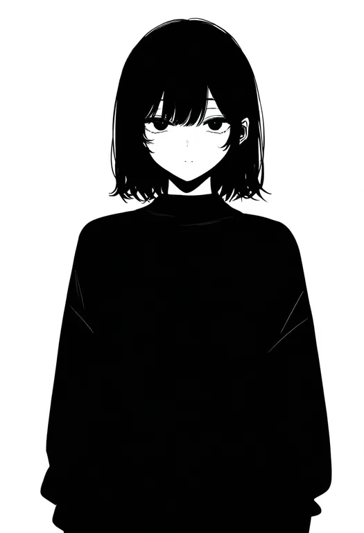 masterpiece, best quality, newest, absurdres, highres, safe, very_long_sleeves, 1girl, solo, simple_background — by k3scat, made with ComfyUI