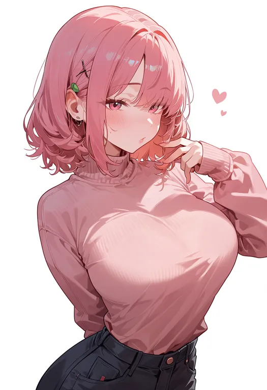 masterpiece, best quality, score_7, safe, peach, 1girl, solo, upper body, simple background — by k3scat, made with ComfyUI