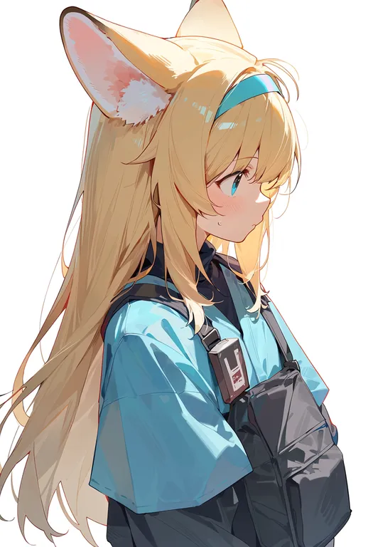 masterpiece, best quality, score_7, safe, suzuran (yukibare) (arknights), arknights, solo, upper body, simple background — by k3scat, made with ComfyUI