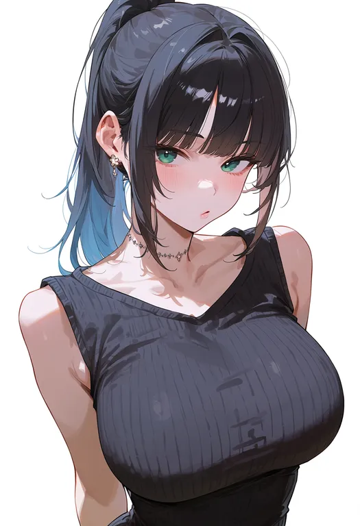 masterpiece, best quality, score_7, safe, salad, 1girl, solo, upper body, simple background — by k3scat, made with ComfyUI