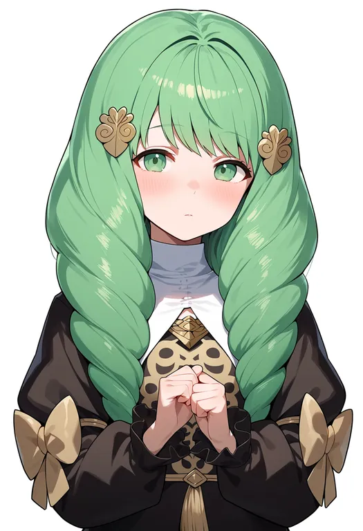 masterpiece, best quality, score_7, safe, flayn (fire emblem), fire emblem, solo, upper body, simple background — by k3scat, made with ComfyUI