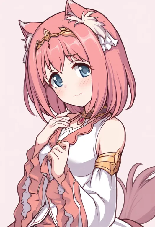 masterpiece, best quality, general, yui (princess connect!), princess connect!, solo, upper body, simple background — by k3scat, made with ComfyUI