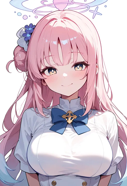 masterpiece, best quality, score_7, safe, mika (blue archive), blue archive, solo, upper body, simple background — by k3scat, made with ComfyUI
