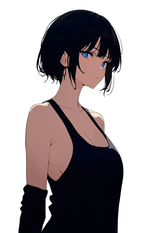 masterpiece, best quality, newest, absurdres, highres, safe, sidepec, 1girl, solo, simple_background — by k3scat, made with ComfyUI