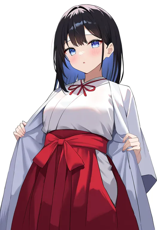 masterpiece, best quality, newest, absurdres, highres, safe, chihaya_(clothing), 1girl, solo, simple_background — by k3scat, made with ComfyUI