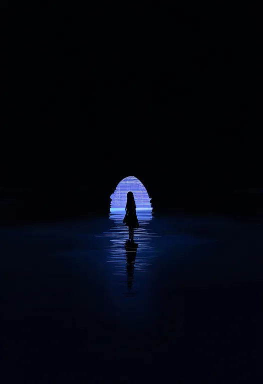 masterpiece, best quality, newest, absurdres, highres, safe, reflective_water, 1girl, solo, simple_background — by k3scat, made with ComfyUI