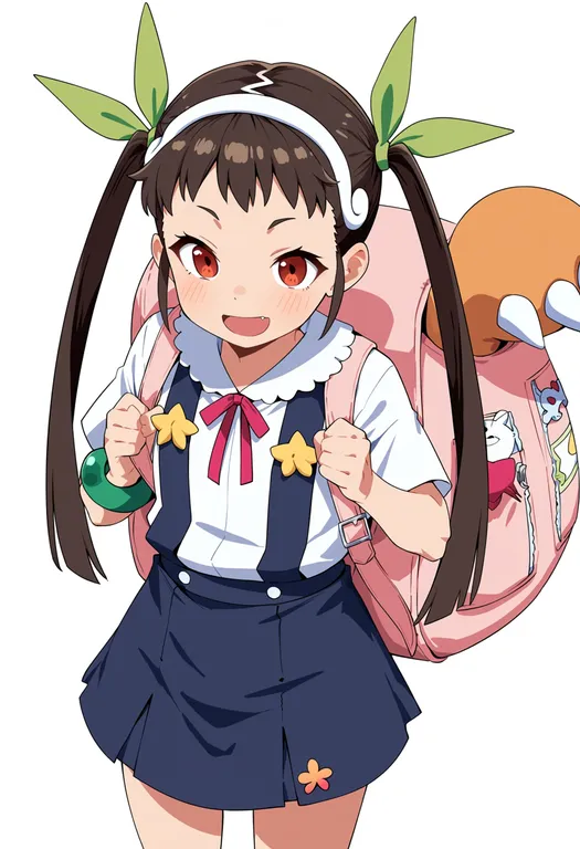masterpiece, best quality, score_7, safe, hachikuji mayoi, solo, upper body, simple background — by k3scat, made with ComfyUI