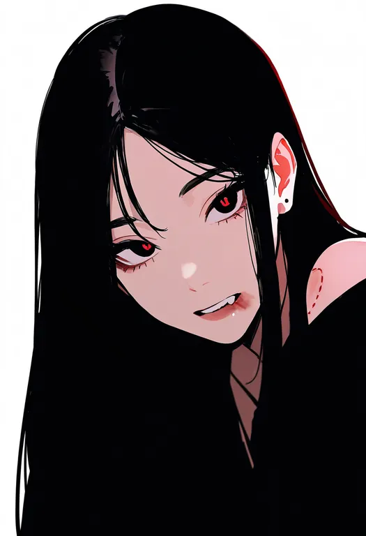 masterpiece, best quality, newest, absurdres, highres, safe, bite_mark_on_shoulder, 1girl, solo, simple_background — by k3scat, made with ComfyUI