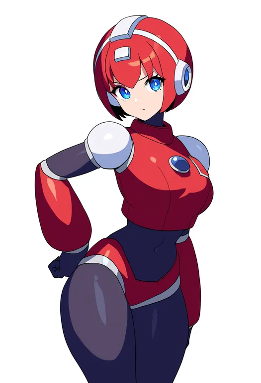 masterpiece, best quality, newest, absurdres, highres, safe, mega_man_10, solo, simple_background — by k3scat, made with ComfyUI