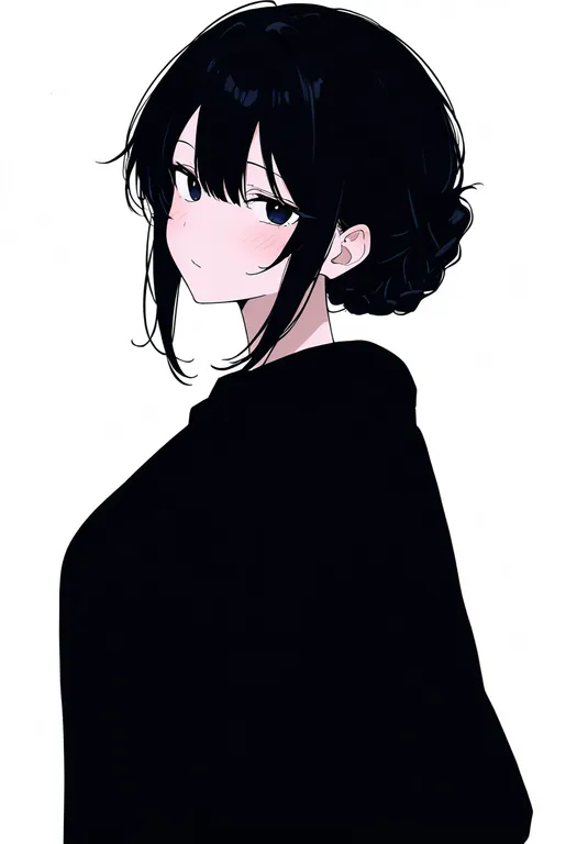 masterpiece, best quality, newest, absurdres, highres, safe, braided_sidelocks, 1girl, solo, simple_background — by k3scat, made with ComfyUI