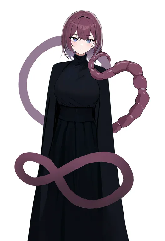 masterpiece, best quality, newest, absurdres, highres, safe, prehensile_tail, 1girl, solo, simple_background — by k3scat, made with ComfyUI