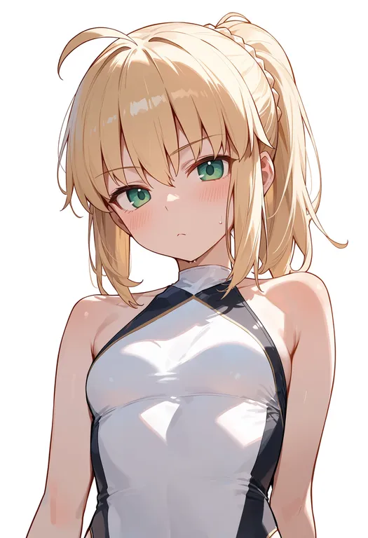 masterpiece, best quality, score_7, safe, artoria pendragon (swimsuit archer) (fate), solo, upper body… — by k3scat, made with ComfyUI