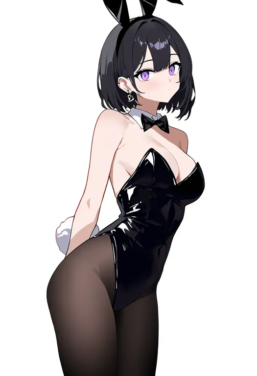 masterpiece, best quality, newest, absurdres, highres, safe, rabbit_tail, 1girl, solo, simple_background — by k3scat, made with ComfyUI