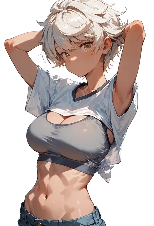masterpiece, best quality, score_7, safe, unryuu (kancolle), solo, upper body, simple background — by k3scat, made with ComfyUI