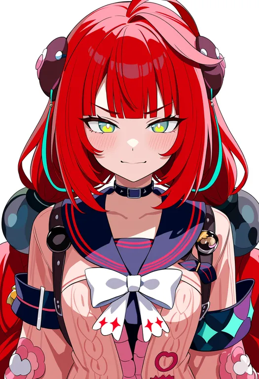 masterpiece, best quality, score_7, safe, ukinami yuzuha, solo, upper body, simple background — by k3scat, made with ComfyUI