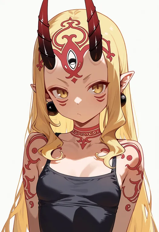 masterpiece, best quality, score_7, safe, ibaraki douji (fate), solo, upper body, simple background — by k3scat, made with ComfyUI