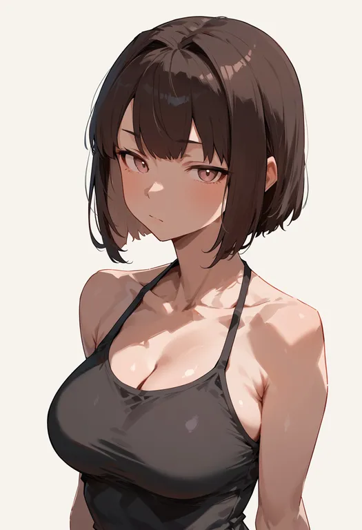 masterpiece, best quality, score_7, safe, hyuuga (kancolle), solo, upper body, simple background — by k3scat, made with ComfyUI