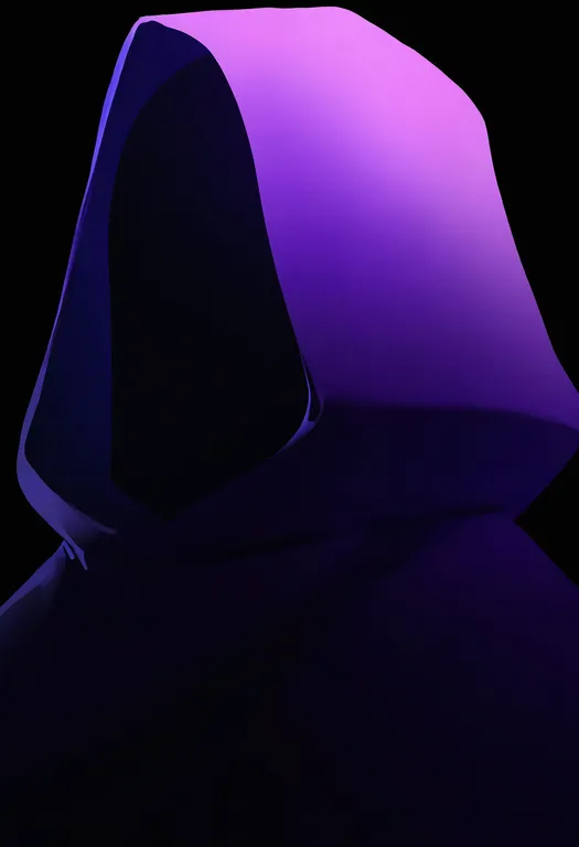 masterpiece, best quality, newest, absurdres, highres, safe, purple_hood, 1girl, solo, simple_background — by k3scat, made with ComfyUI