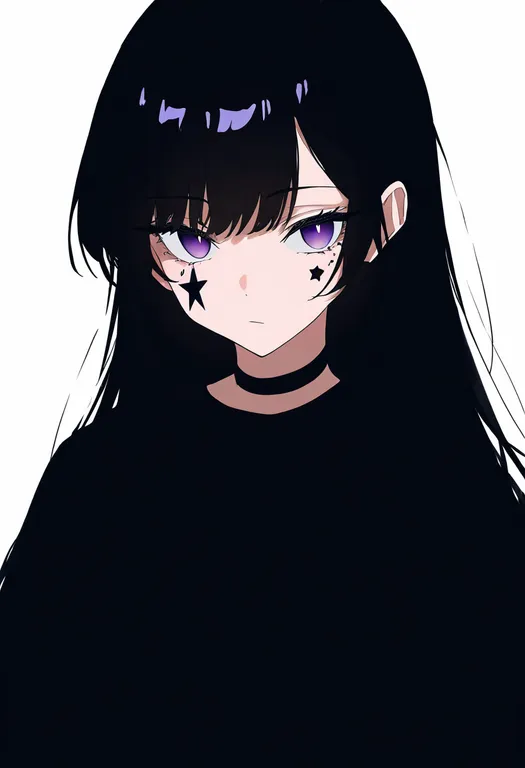 masterpiece, best quality, newest, absurdres, highres, safe, star_facial_mark, 1girl, solo, simple_background — by k3scat, made with ComfyUI