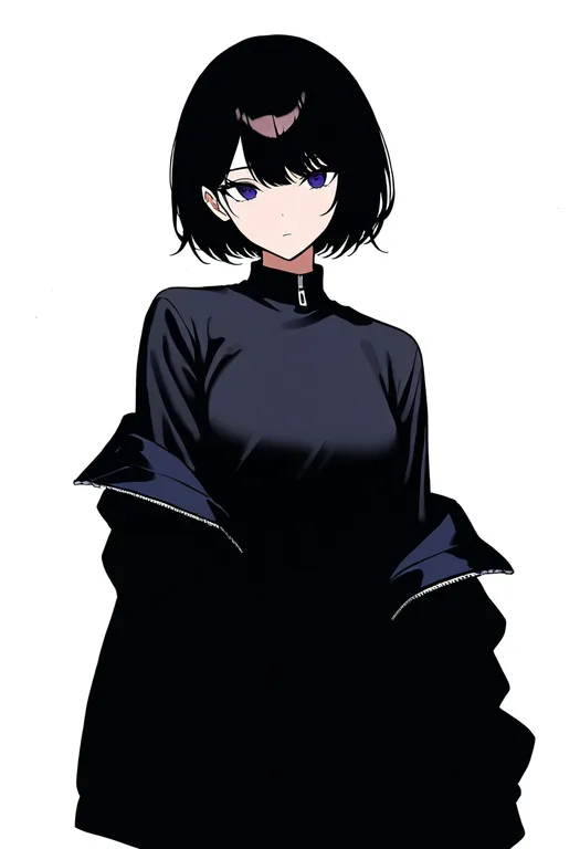 masterpiece, best quality, newest, absurdres, highres, safe, jacket_partially_removed, 1girl, solo, simple_background — by k3scat, made with ComfyUI