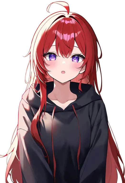 masterpiece, best quality, newest, absurdres, highres, safe, detached_ahoge, 1girl, solo, simple_background — by k3scat, made with ComfyUI