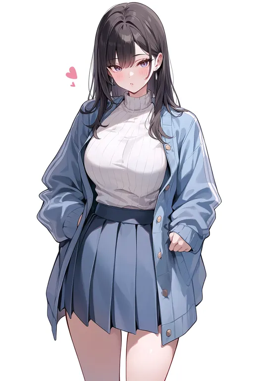 masterpiece, best quality, score_7, safe, toushin toshi girls gift, solo, simple background — by k3scat, made with ComfyUI