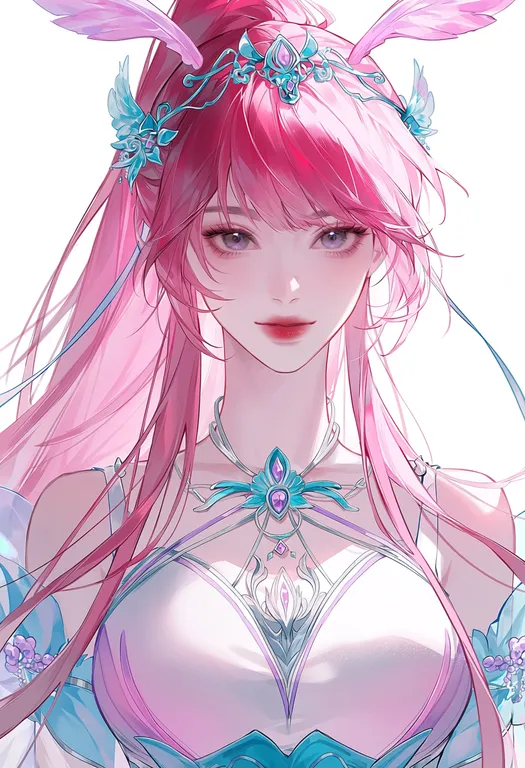 masterpiece, best quality, score_7, safe, xiao wu (douluo dalu), douluo dalu, solo, upper body, simple background — by k3scat, made with ComfyUI