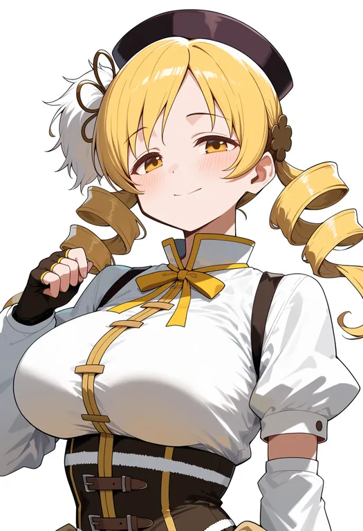 masterpiece, best quality, score_7, safe, tomoe mami, mahou shoujo madoka magica (anime), solo, upper body… — by k3scat, made with ComfyUI