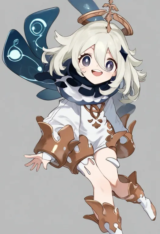 masterpiece, best quality, general, white romper, 1girl, solo, simple background — by k3scat, made with ComfyUI