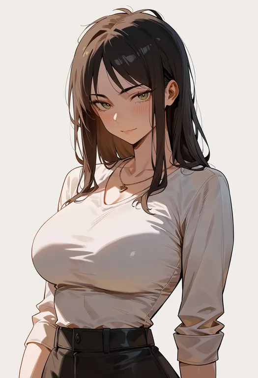 masterpiece, best quality, score_7, safe, eren yeager, solo, upper body, simple background — by k3scat, made with ComfyUI