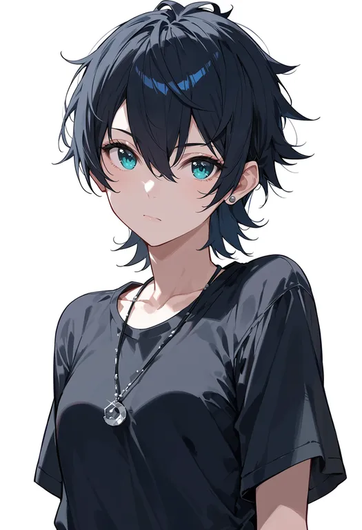 masterpiece, best quality, score_7, safe, noctis lucis caelum, solo, upper body, simple background — by k3scat, made with ComfyUI